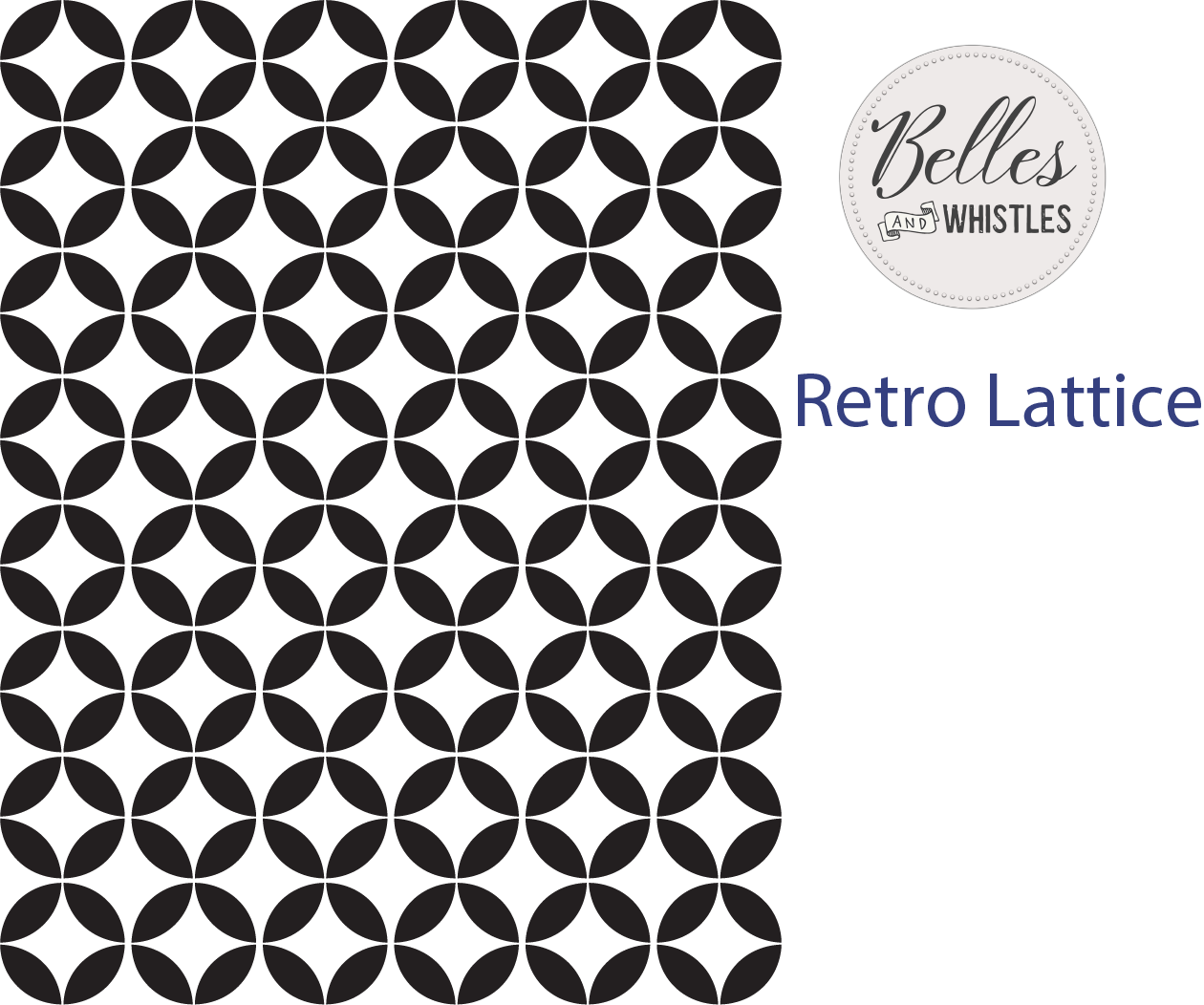 Schablone | Belles & Whistles | Retro Lattice