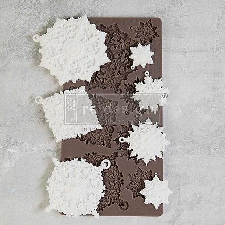 Redesign snowflake jewels, snowflake silicone mould