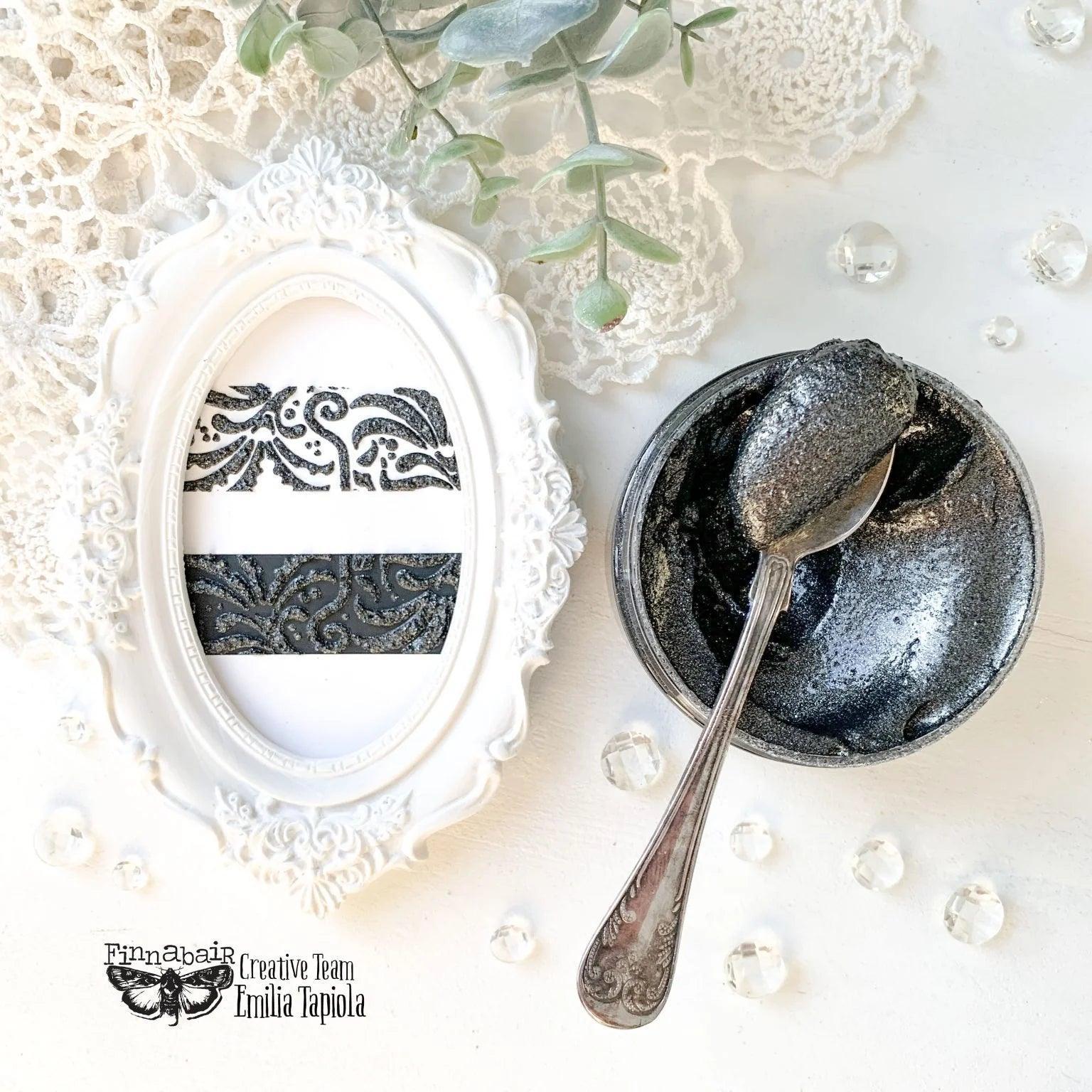 Sparkling Onyx | Jewel Effect Paste | Schwarz Metallic
