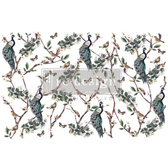 Avian Sanctuary | Redesign Transfers | Pfauenmuster - Lioness Vintage