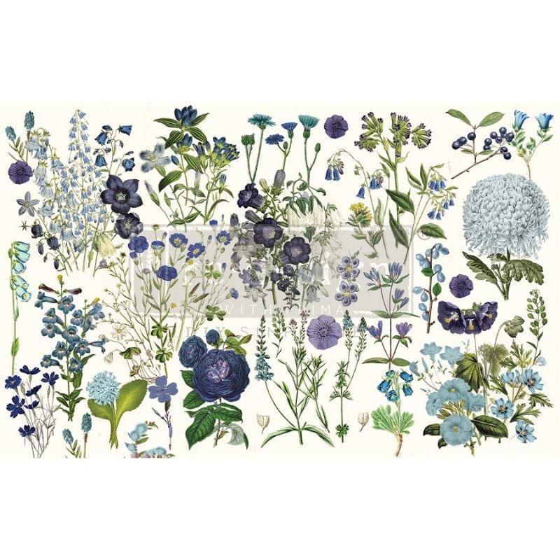 Blue Meadows | Decoupage Tissue Papier | ReDesign - Lioness Vintage