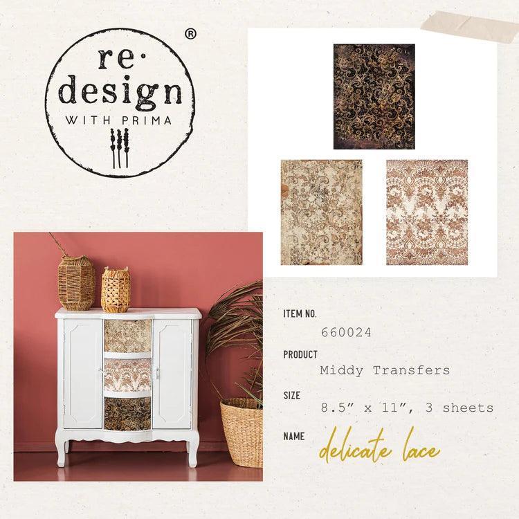 Delicate Lace | Redesign | Middy Transfers - Lioness Vintage