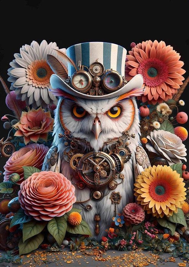 Oliver Owl | Decoupage Seidenpapier | Mint by Michelle - Lioness Vintage