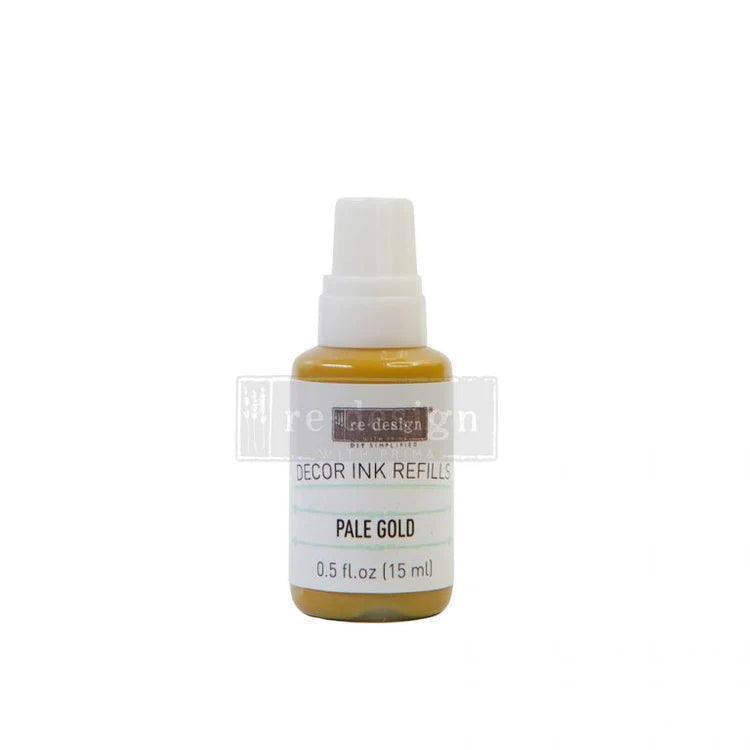 Pale Gold Stempeltinte Nachfüllflasche ohne Kissen | Decor Ink Refill | Redesign - Lioness Vintage