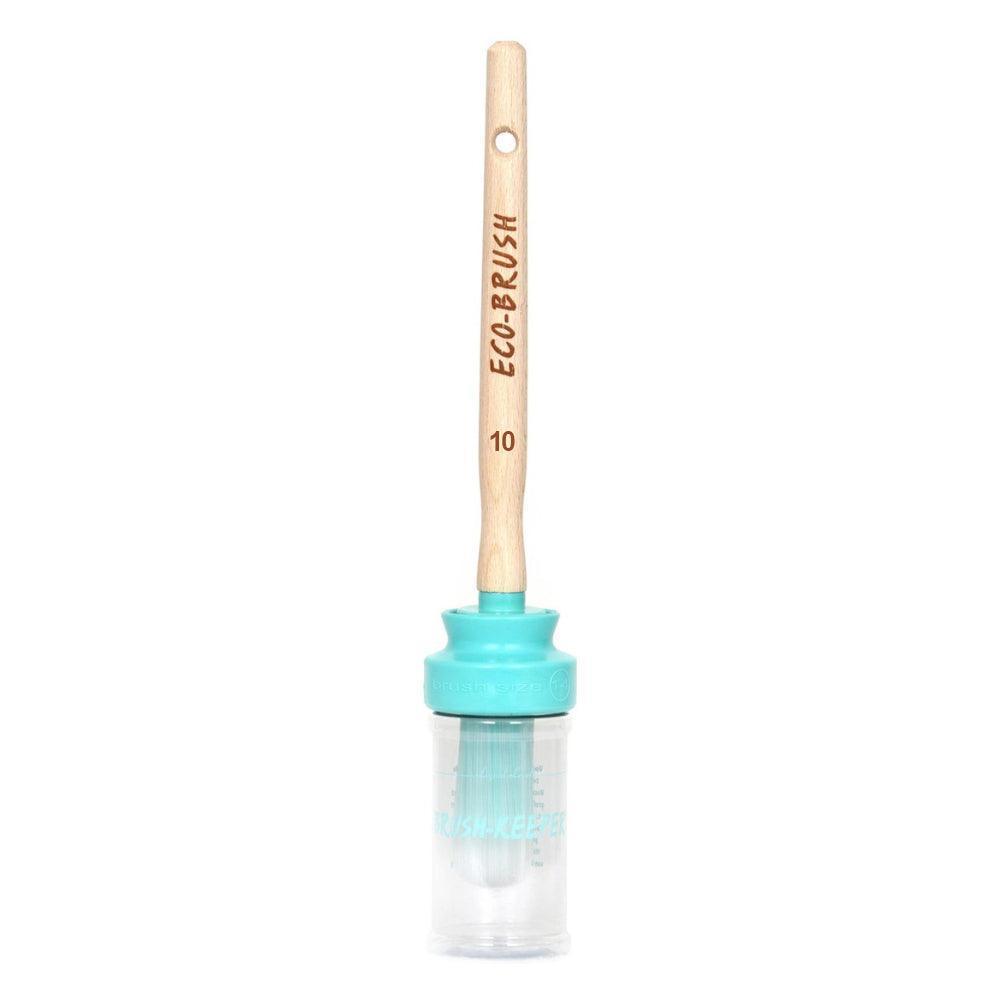 Rundpinsel mit Frischhaltebehälter | Brushkeeper & Deluxe Ecobrush - Lioness Vintage