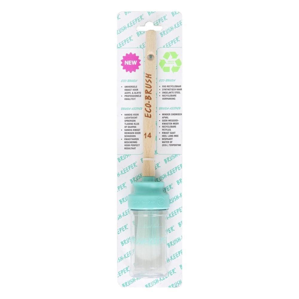 Rundpinsel mit Frischhaltebehälter | Brushkeeper & Deluxe Ecobrush - Lioness Vintage