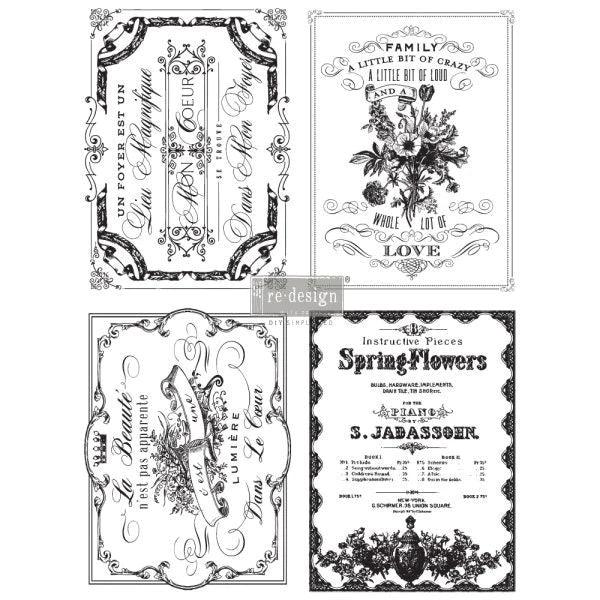 Spring Flowers | ReDesign Transferfolie | 4 Vintagelabel - Lioness Vintage