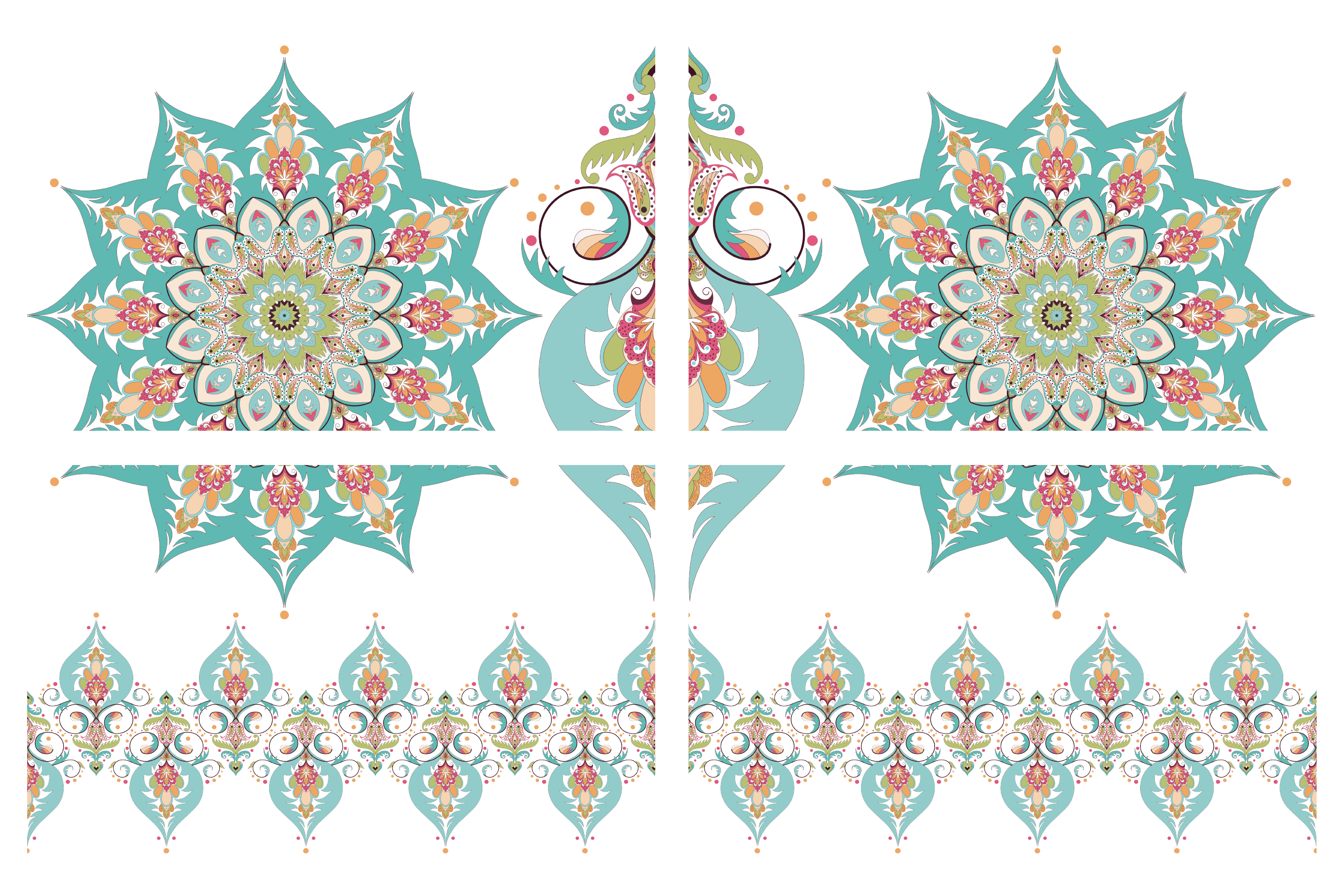 Transferfolien | Dixie Belle Transfer - Kaleidoscope | 4 Blätter - Lioness Vintage
