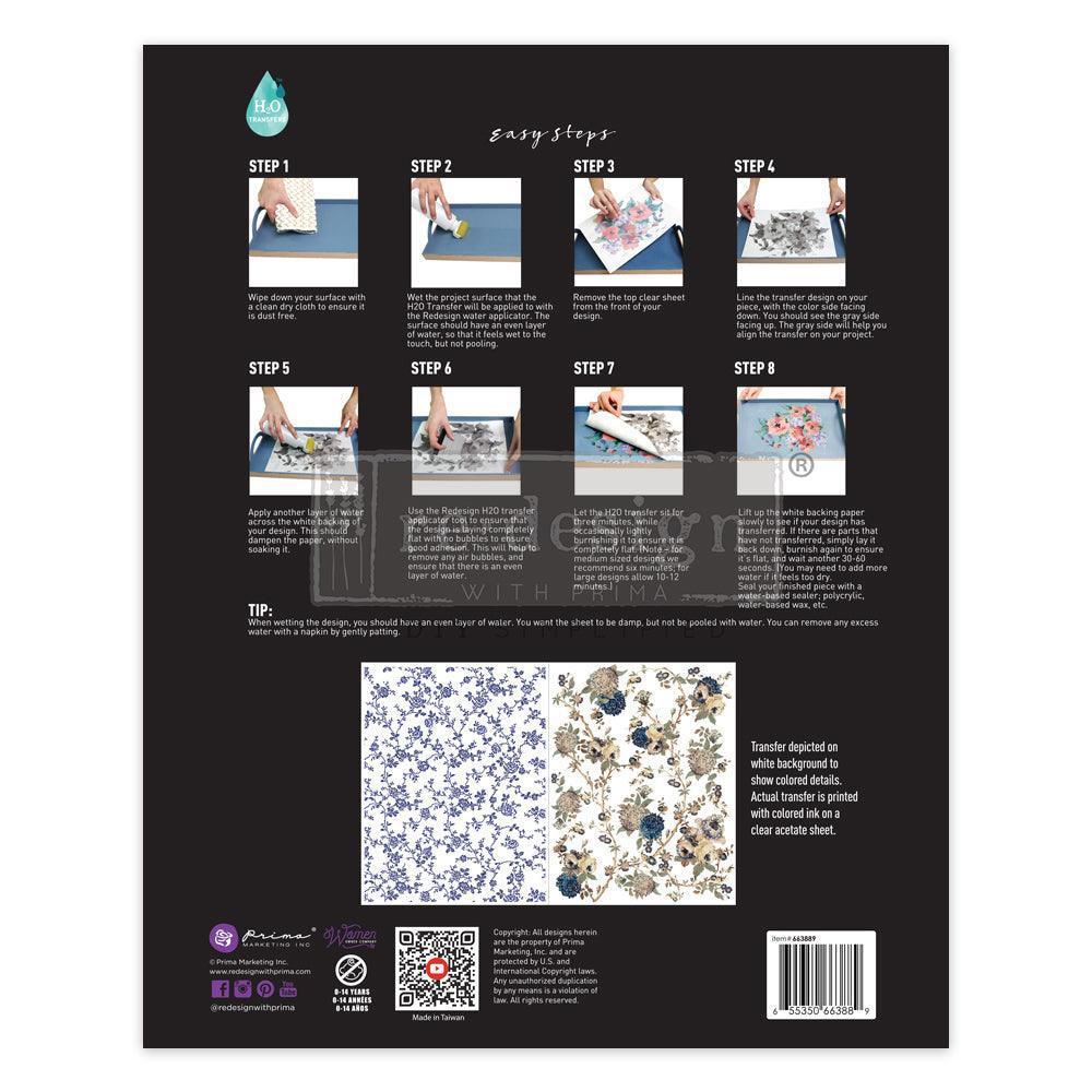 Wild Garden | Transferfolien H2O Wasserschiebefolie | Redesign - Lioness Vintage