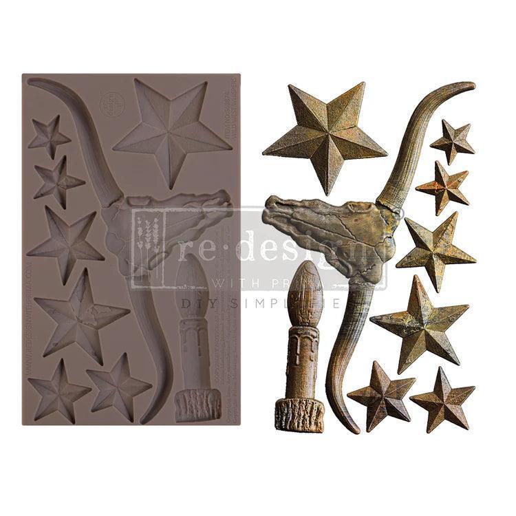 Wild West Whispers | ReDesign Mould | Western Silikonform - Lioness Vintage