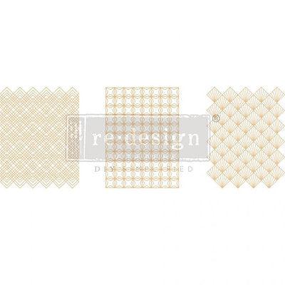 Transferfolien_Redesign_Transfer_Golden_Art_Deco_muster_möbelfolie_rubb_on