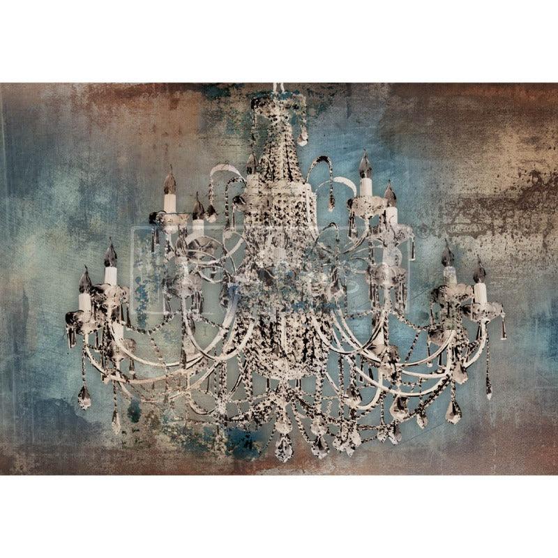 Redesign Decoupage A1 Papier - - Chandelier | | Vintage DIN Lioness Moody