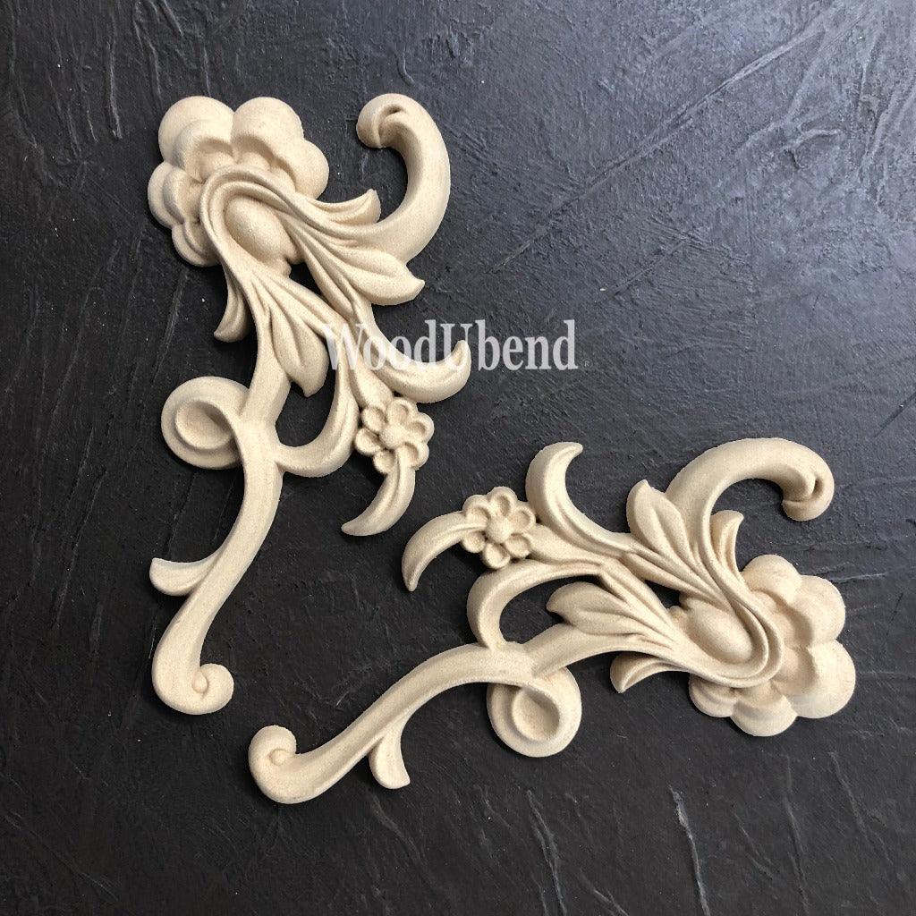 Lioness_Vintage_2er_Set_Floral_Scrolls_WUB1388-9_woodUbend_deutschland_kaufen_möbelverzierung