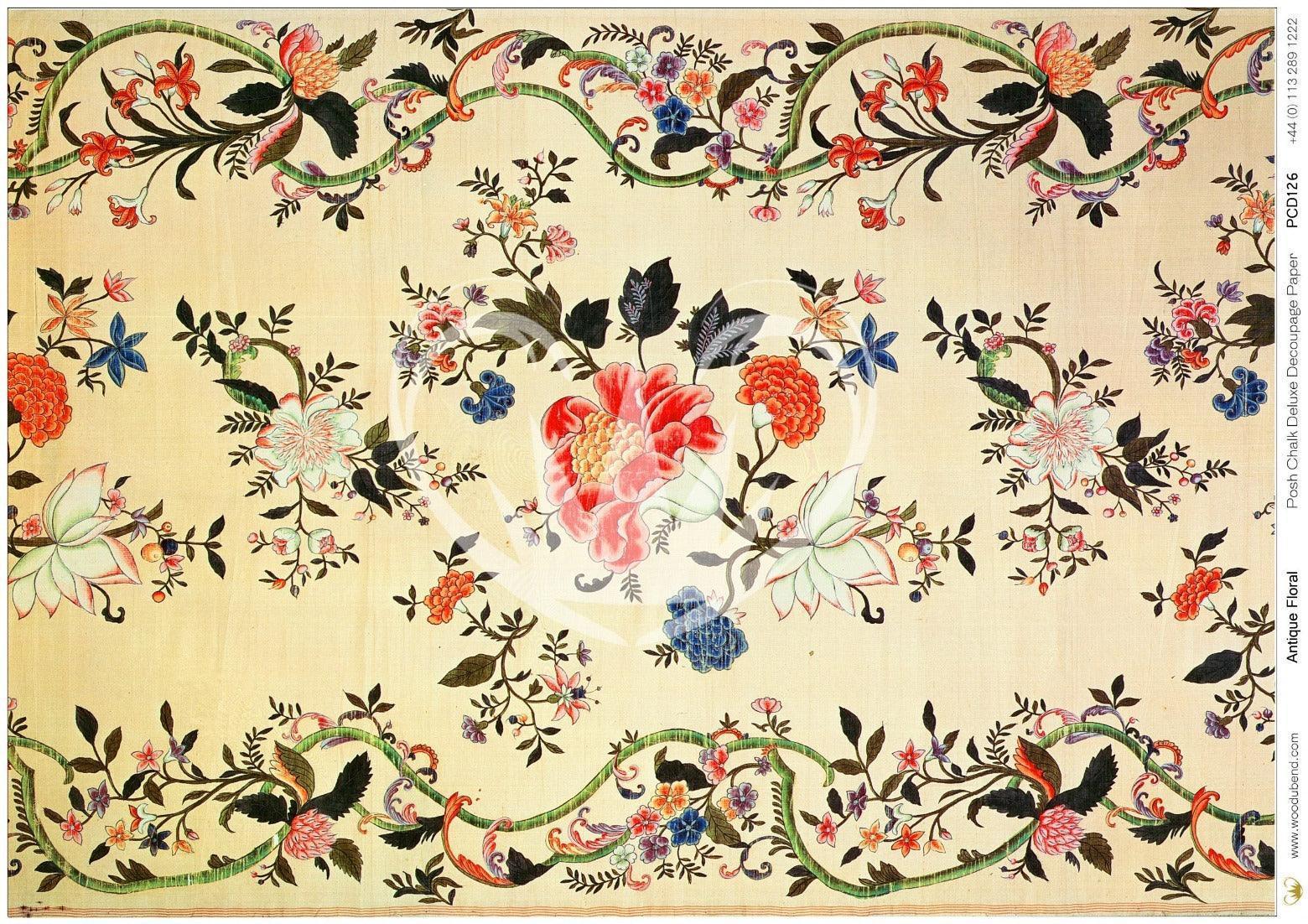 Antique Floral | Decoupage Papier | Posh Chalk - Lioness Vintage