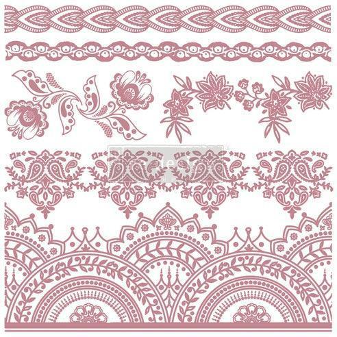 Bohemian Florals | ReDesign Decor Stamp | Stempel - Lioness Vintage