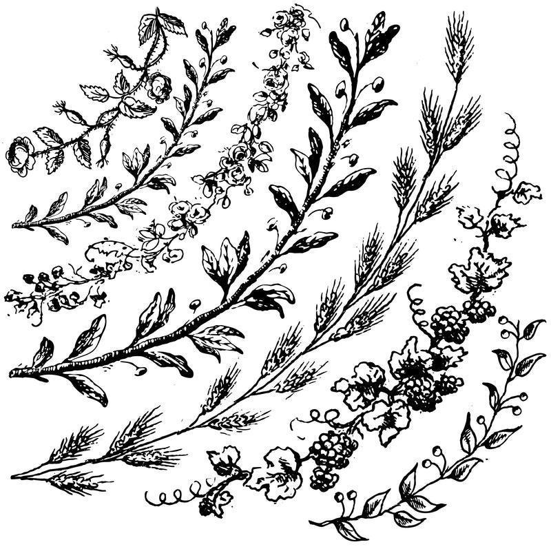 Builder Classic | 6 Stempel in Kranzformen | IOD - Lioness Vintage