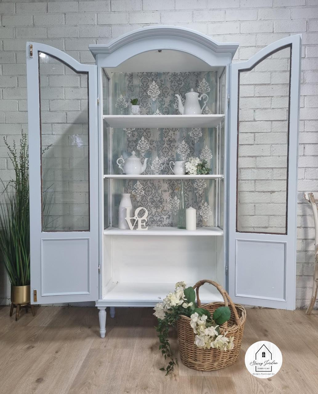 Dixie Belle Silk | Bay Breeze | Weiss Grau - Lioness Vintage