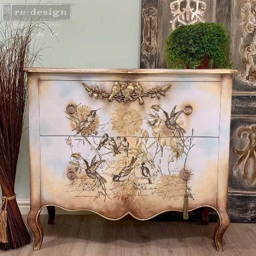 Großes Redesign Décor Transfers - Vintage Rustic, Vögel - Lioness Vintage