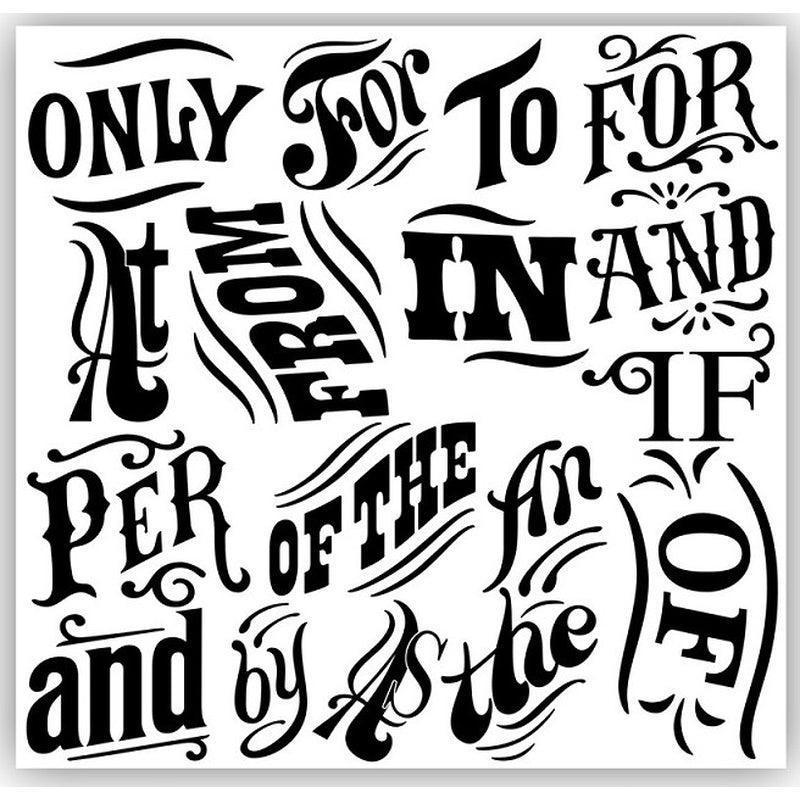 IOD Decor Stempel | Block Type | Vintageschrift - Lioness Vintage