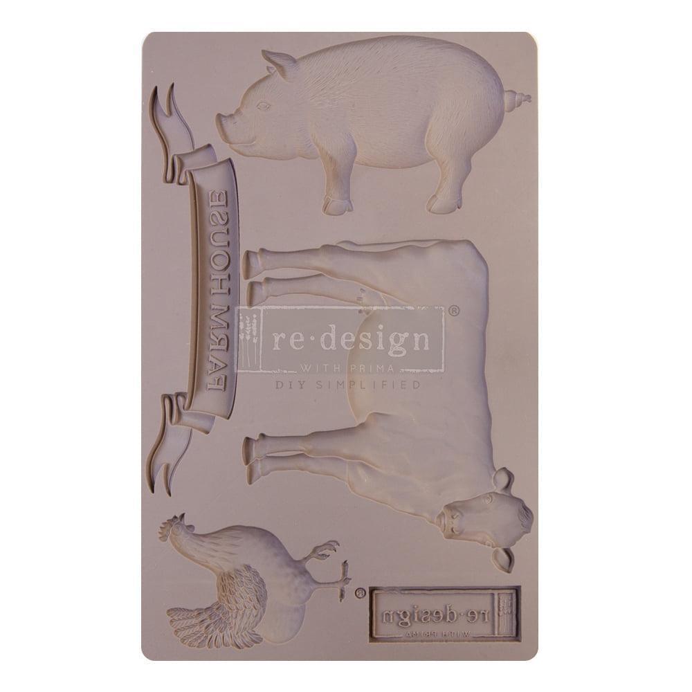 Prima ReDesign Mould - Farm Animals - Lioness Vintage