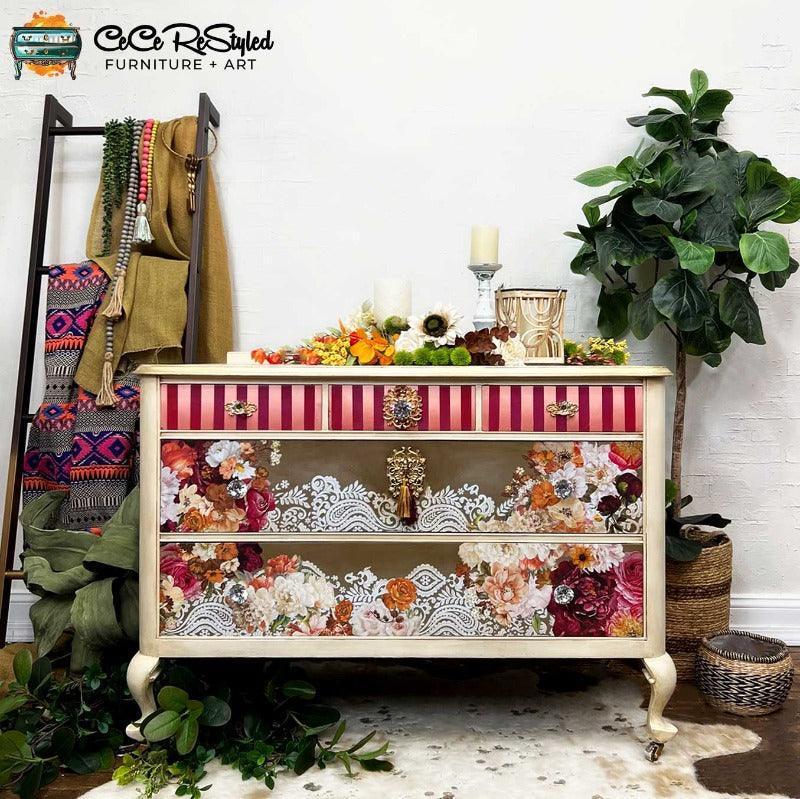 Redesign Decor Transfers® - White Engraving - weiße Spitze - Lioness Vintage