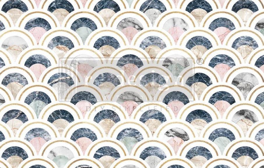 ReDesign Decoupage Decor Tissue Paper – Marbled Scales - Lioness Vintage