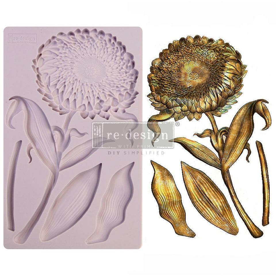 ReDesign Mould - Grandeur Flora Silikonform Sonnenblume - Lioness Vintage