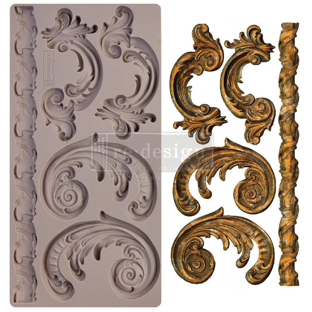 ReDesign Mould | Lilian Scrolls | Silikonform - Lioness Vintage