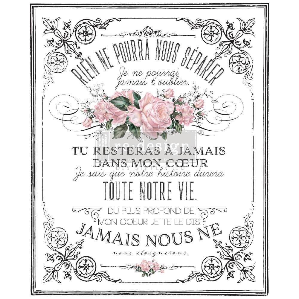 ReDesign Transfer | My Heart - Rosen und Schrift - Lioness Vintage