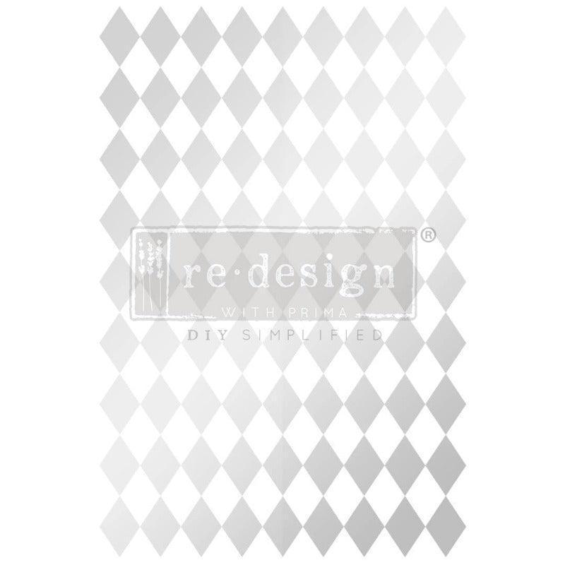 Redesign Transfer | Silver Harlequin | Rautenmuster - Lioness Vintage