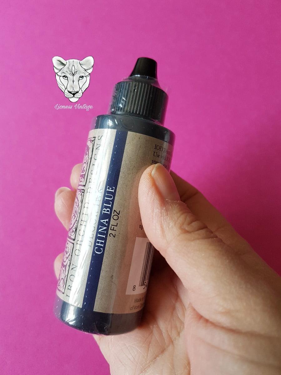 Stempeltinte Chinablau permanent | china blue - Lioness Vintage
