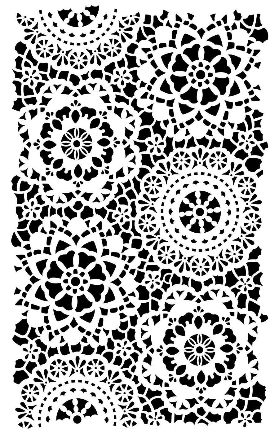 Schablone_Posh_Hippy_Lace_stencil_Musterschablone