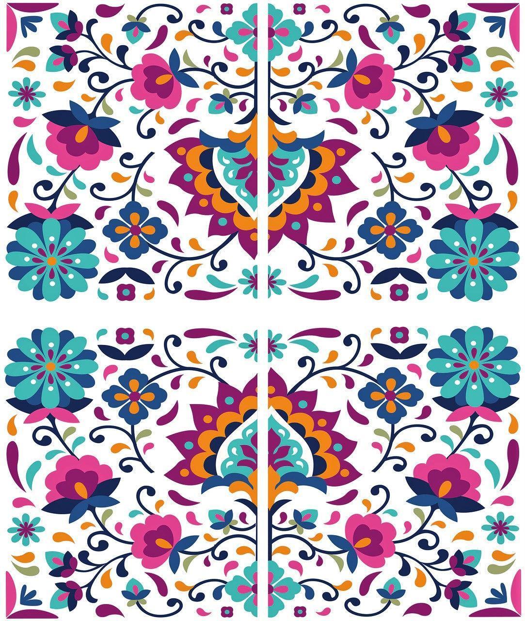 Transferfolien | Dixie Belle Transfer - Latin Floral | Folklore | 4 Blätter - Lioness Vintage