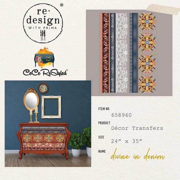 Transferfolien | Redesign Transfer - Cece Divine In Denim - Lioness Vintage