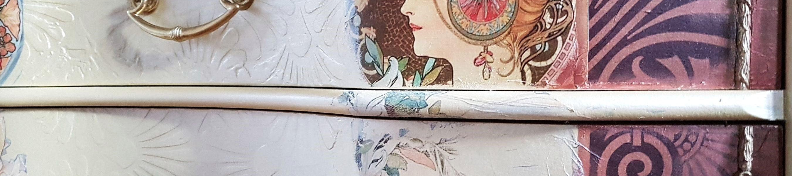 Lioness-Vintage-Decoupage-Seidenpapier-Möbelgestaltung