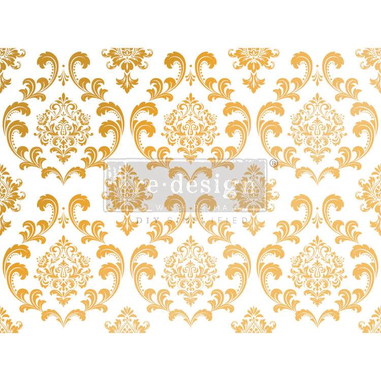 Redesign Transfer | House of Damask - Goldfoil Kacha