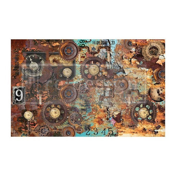Decoupage Tissue | Tarnished Parts | Steampunk | ReDesign