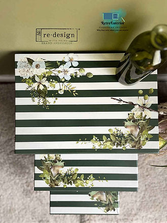 Froggy_Meadow_Greens_redesign_decoupage_Moebel_Papier_kommode