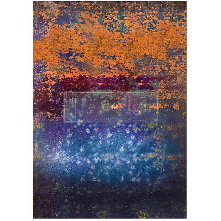 Rustic_Blue_Rust_Decoupag_Papier_redesign_Moebel_bekleben