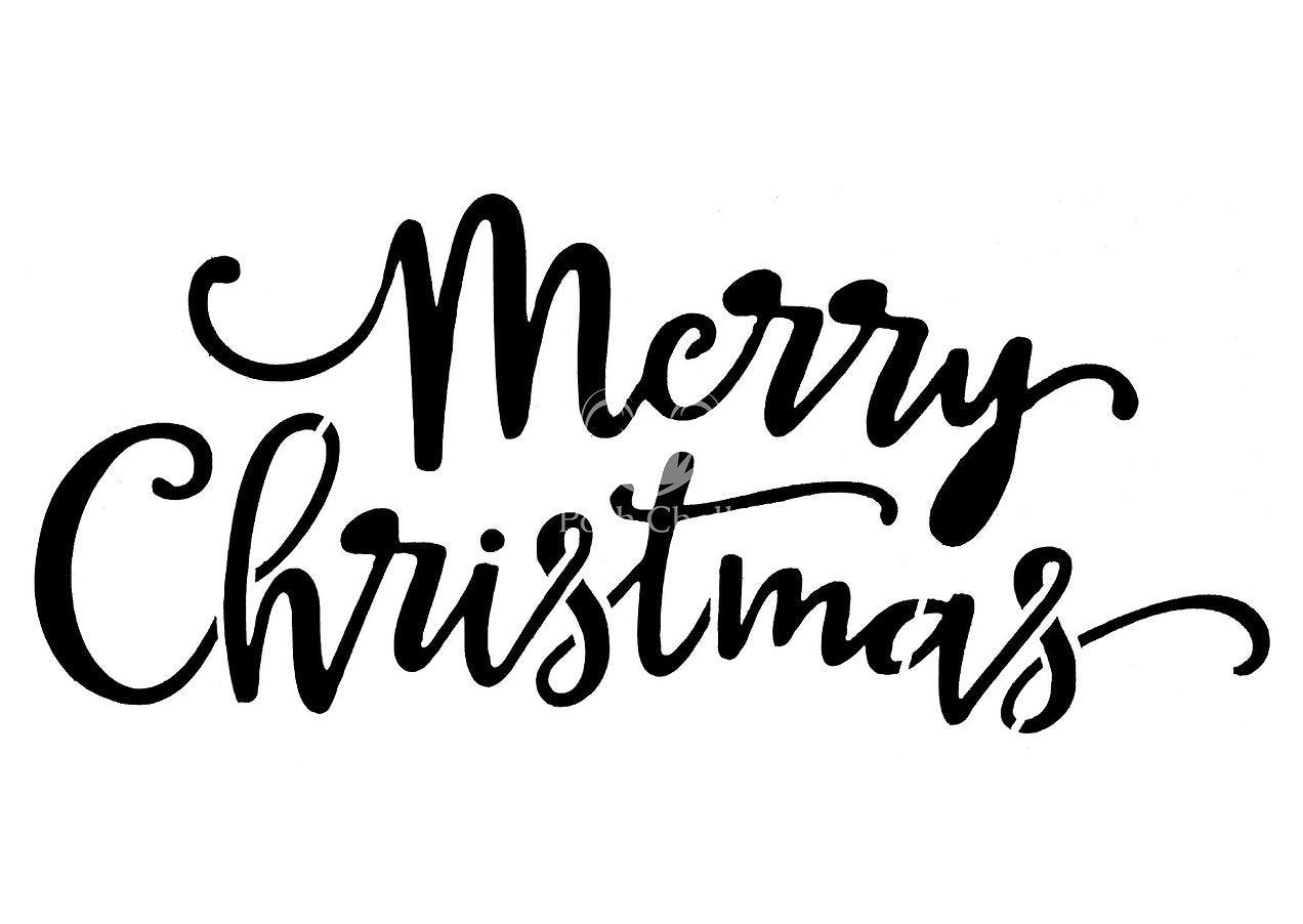 Merry Christmas | Posh Chalk | Schriftschablone - Lioness Vintage