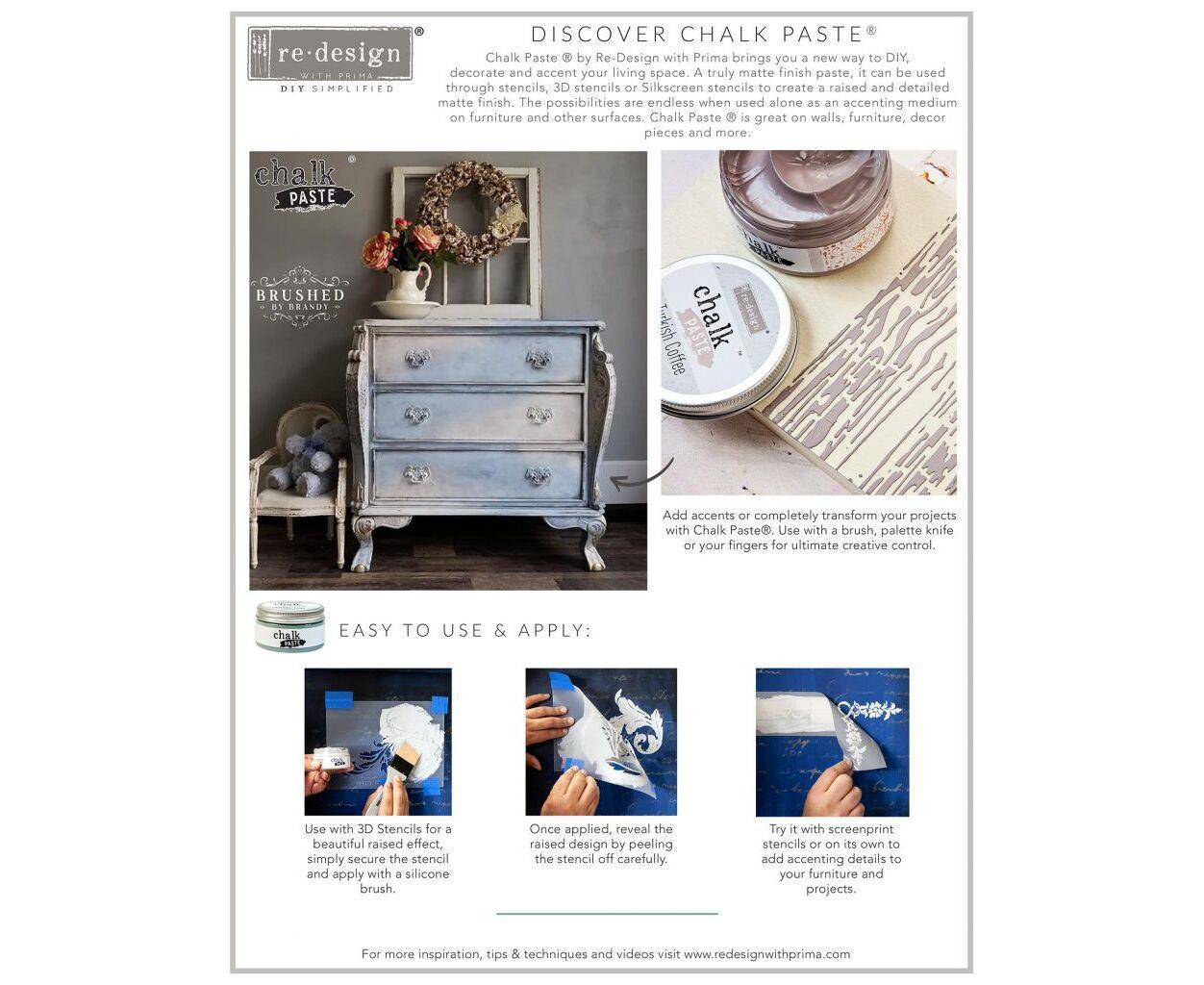 Chalk Paste | Iron Gate - Kreide Schablonierpaste | ReDesign - Lioness Vintage