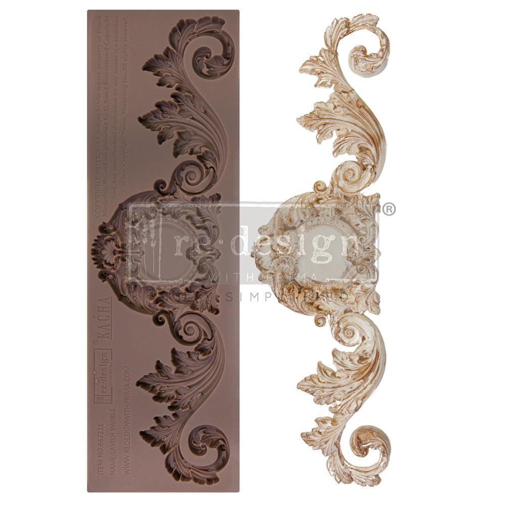 Decor Moulds® Kacha - Lavish Swirls | Redesign Silikonform - Lioness Vintage