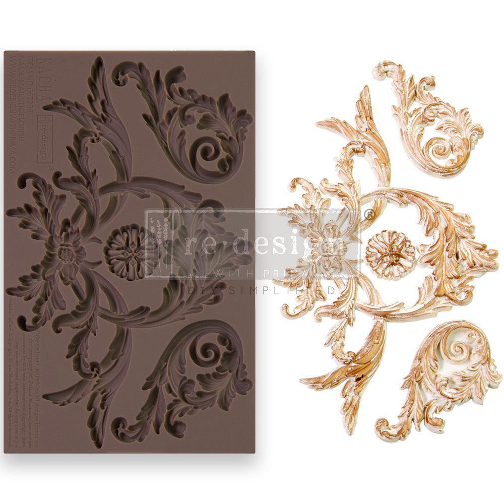 Decor Moulds® Kacha - Majestic Flourish | Redesign Silikonform - Lioness Vintage