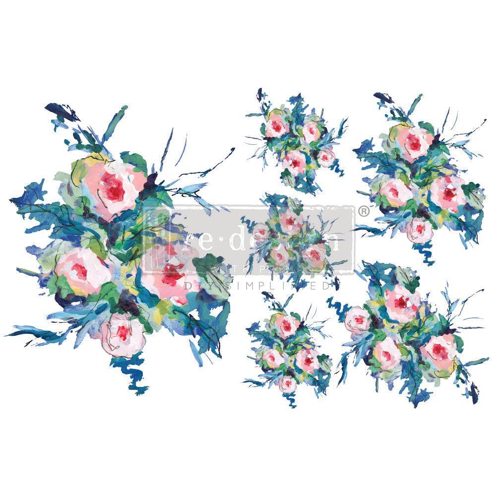 Expressive Blooms - Transferfolien H2O Wasserschiebefolie | Redesign - Lioness Vintage