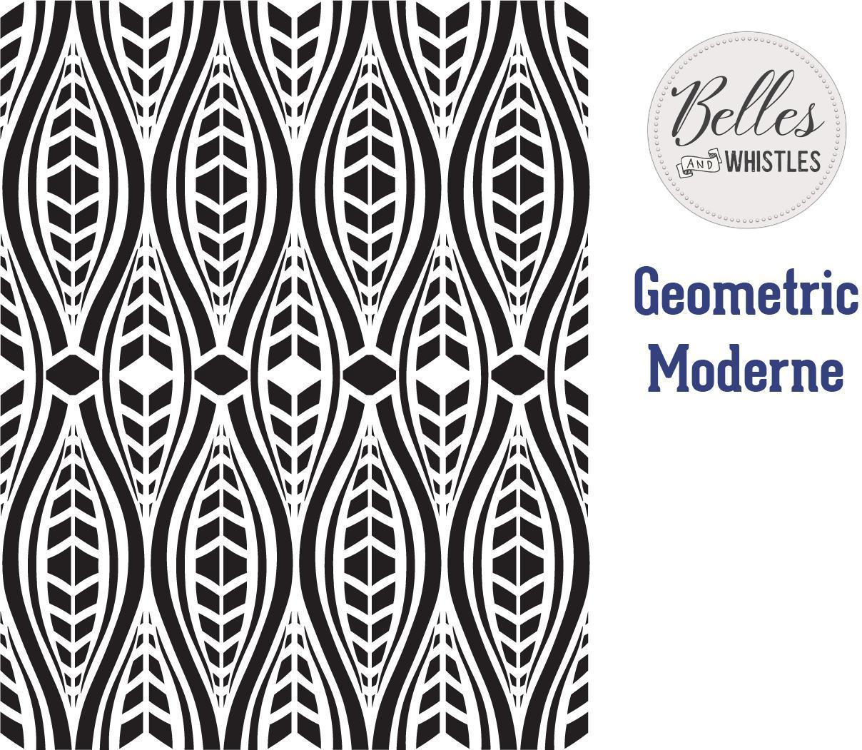 Geometric Moderne | XXL Schablone | Belles & Whistles - Lioness Vintage