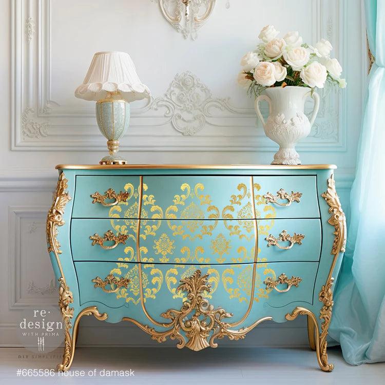 Redesign Transfer | House of Damask - Goldfoil Kacha