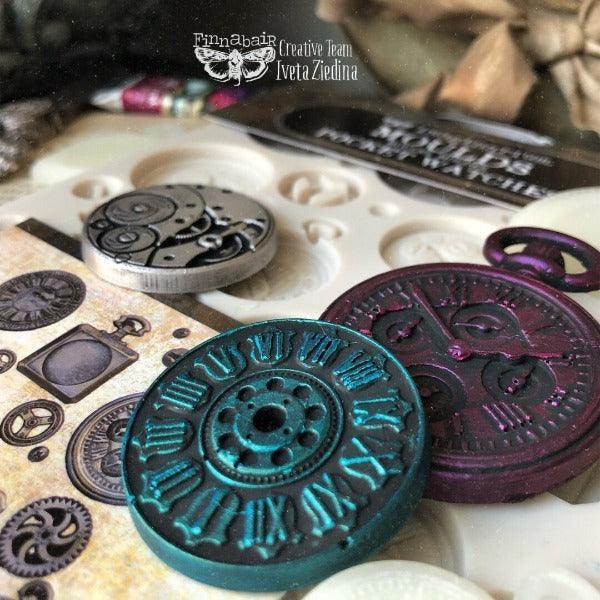 Pocket Watches | Taschenuhren | ReDesign Silikonform - Lioness Vintage