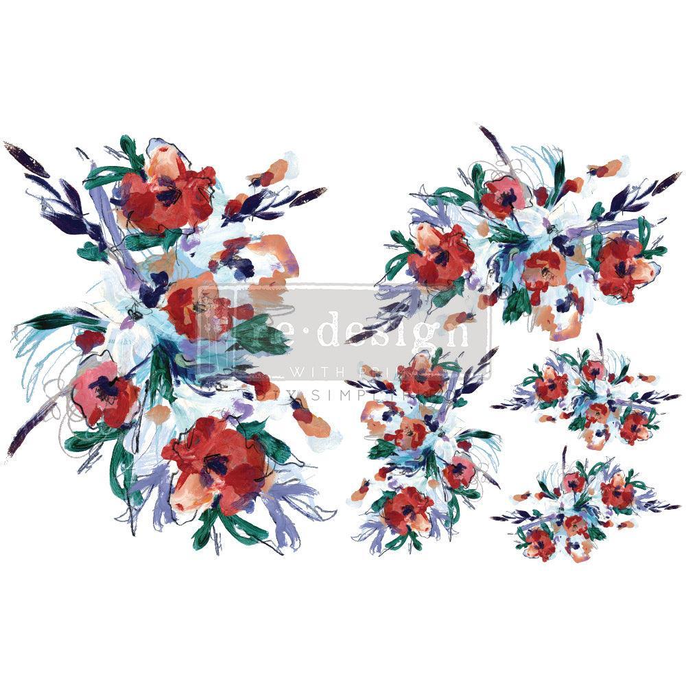 Radiant Blooms - Transferfolien H2O Wasserschiebefolie | Redesign - Lioness Vintage