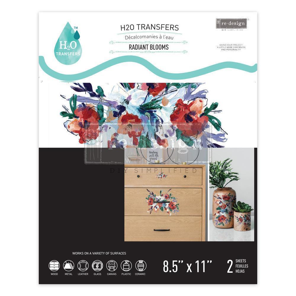 Radiant Blooms - Transferfolien H2O Wasserschiebefolie | Redesign - Lioness Vintage