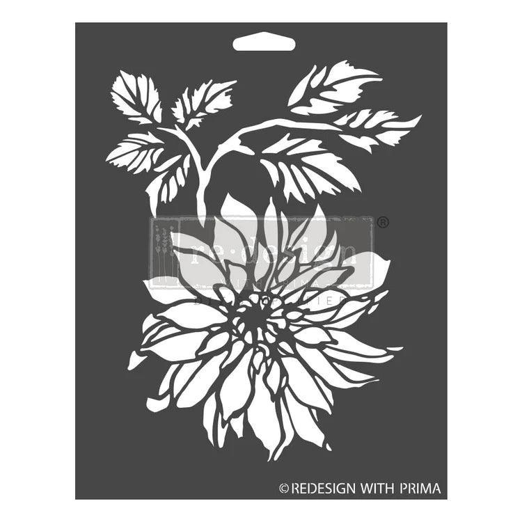 Schablonen | Redesign Stencil - Dahlia Garden - Lioness Vintage